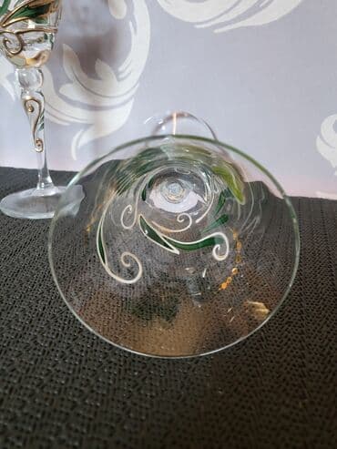 swarovski case za vino cena: Case za vino,rucno oslikane,kristalno staklo iz 80ih.god. Case rucno — 7