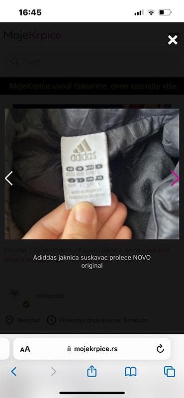 diesel suskavci: Adidas ženska jakna – suskavac za proleće, original - Model: klasična — 3