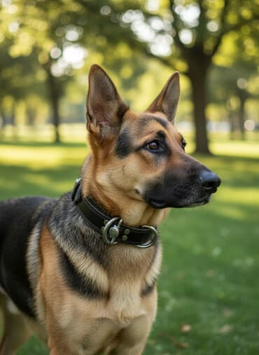 povodac za velike pse: Kožna ogrlica za pse – široki model - Materijal: crna prirodna koža — 1