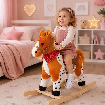 deciji tepih: 🐴🦄✨ NOVO – Plišani Konjić Klackalica sa Muzikom! ✨🐴🦄 🎠 Poklon koji će — 5