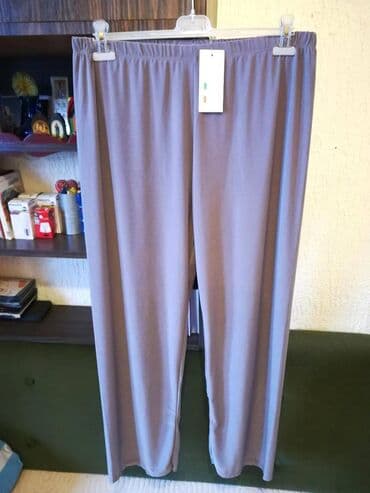 ženske pantalone za punije: 2XL, Normalan struk, Ravne nogavice — 1