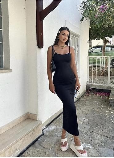 Haljine: 🔥Ženska duga uska haljina na tanke bretele ✅1750 din ili dve za 2750 — 3