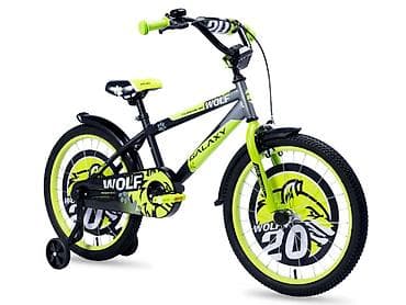 Bicikl dečiji GALAXY WOLF 20" crna/siva/neon zelena Šifra proizvoda
