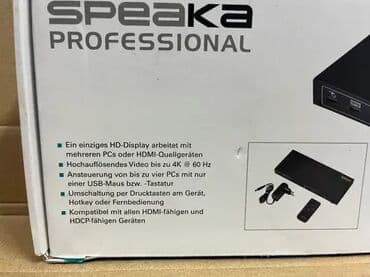 industrijske pegle na paru: *** AKCIJA *** #2608 SpeaKa Professional KVM svič 4 porta HDMI USB — 2