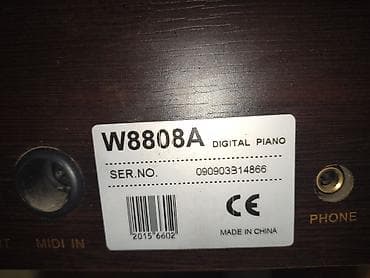 Muzički instrumenti: Digitalni klavir W8808A - Tip: Digital piano sa klavirskim postoljem — 2