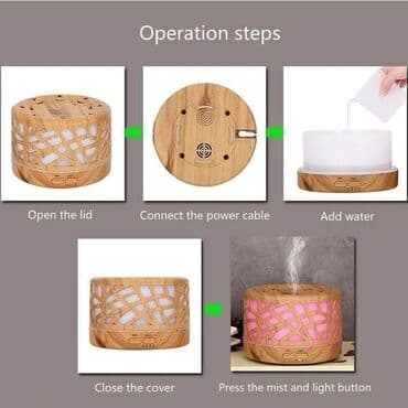 masažeri za leđa: Cena 3000 dinara Aroma difuzor sa 7 led svetla Difuzer esencijalnog — 8