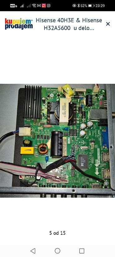 iris tv mts daljinski cena: Hisense televizori – delovi 1) Hisense 40H3E – delovi: - Main board — 4