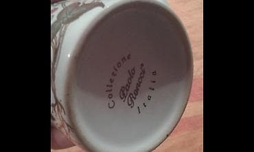 ruski cajnik: Italijanska originalna keramicka solja sa cajnikom unikatna solja — 5