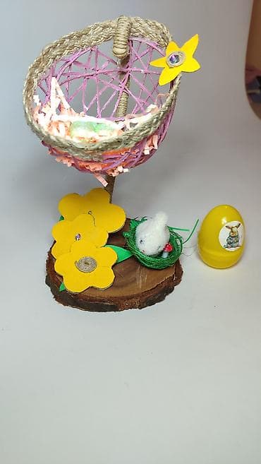 Ogledala: Uskršnja dekoracija – ručno rađena mini scenografija - Unikatna — 4