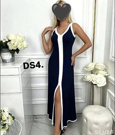 top svecani: Elegantna duga haljina bez rukava – model - Kroj: pripijena silueta — 3
