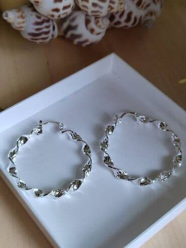 Belts: Hoop earrings, Material: Silver — 1