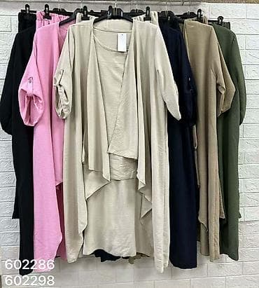 afrodita kompleti: Tri dela komplet, 
3.000 din 
Vel. Xl do 5xl, 
Pamuk viskoza
V23 — 6