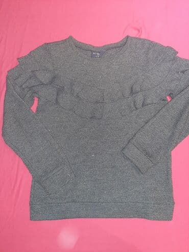 Džemper sa karnerom za devojčice 7-8 protkan zlatnom bojom na lalafo.rs Džemper sa karnerom za devojčice 7-8 protkan zlatnom bojom