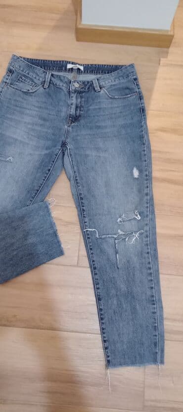 pantalone elipsa: Ženske farmerke Springfield, br.40, deblji teksas, kraći model, 100% — 2