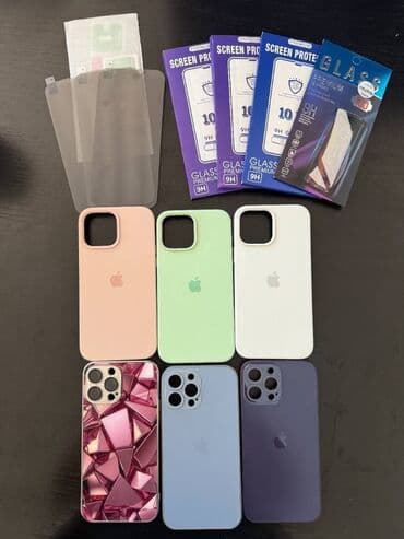Maske i futrole: Prodajem komplet od 6 iphone 13 pro max maski i 7 zaštitnih stakala