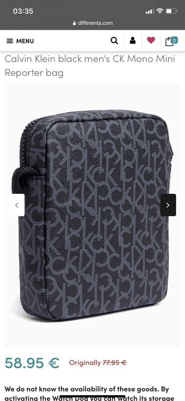 auto karta crne gore i srbije: Calvin Klein-cK-Original muska torbica-Kozna — 5