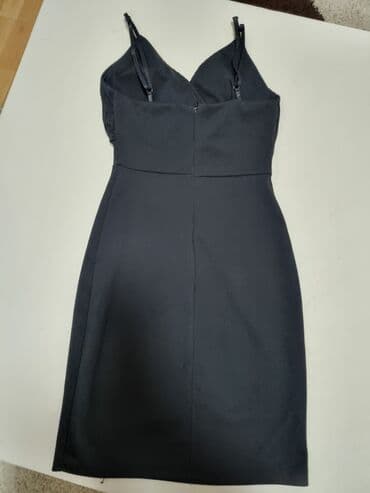 dugacke haljine: 9Fashion Woman S (EU 36), bоја - Crna, Oversize, Kratkih rukava — 4