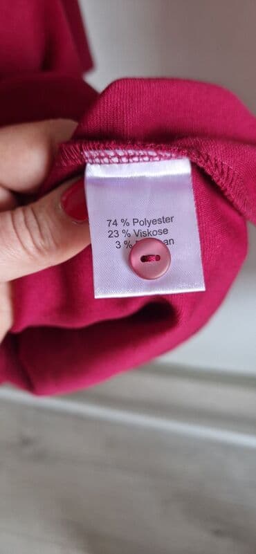 haljine sečene ispod grudi: A-Dress 3XL (EU 46), bоја - Bordo, Dugih rukava — 3