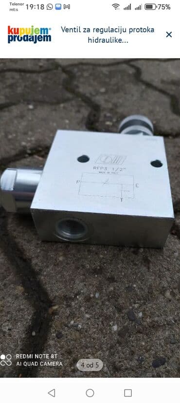 Stege: Regulator protoka ulja nov ne korišćen — 2