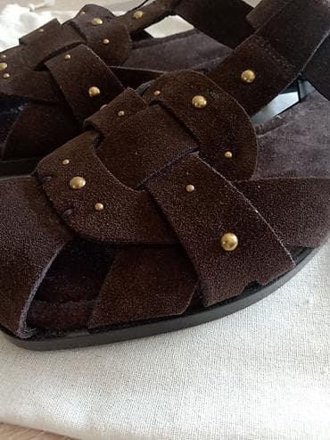 giuseppe zanotti sandale: Stradivarius ženske sandale - Model: ravne sandale sa pletenim — 6
