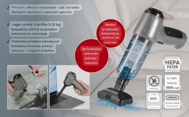 Elektronika: Bežični ručni usisivač sa funkcijama usisavanja, puhanja i vakuuma — 3