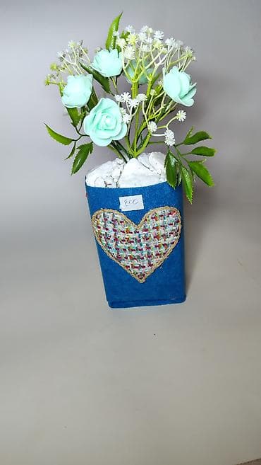 Kućni dekor: Dekorativna aranžmanska saksija sa veštačkim cvećem - Aranžman: nežne — 5