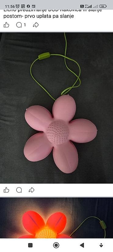 perjane lampe: Dekorativne zidne lampe za dečiju sobu – set raznobojnih modela - — 4