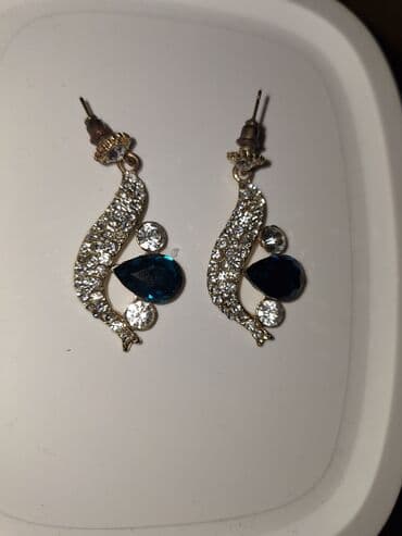 kutija za nakit za devojcice: Clip-on earrings, Material: Pearl, Cubic zirconia, Stainless steel — 6