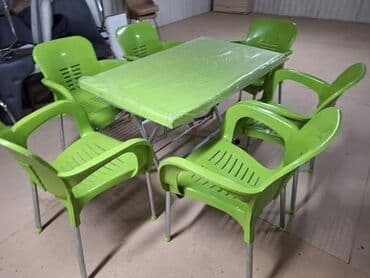 Baštenski nameštaj: Baštenska ganitura, Plastika, bоја - Šareno, Novo — 4