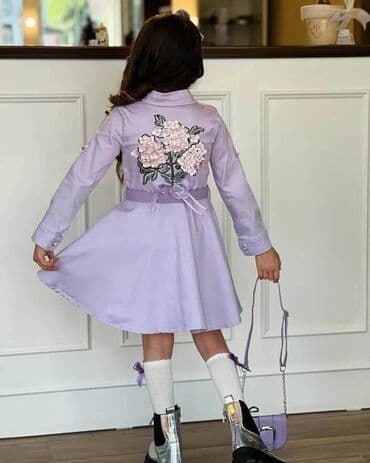 decije haljinice: Haljinica, rajf, tašnica i dokolenice, 4800 din, veličine: 4-5, 6-7 — 2