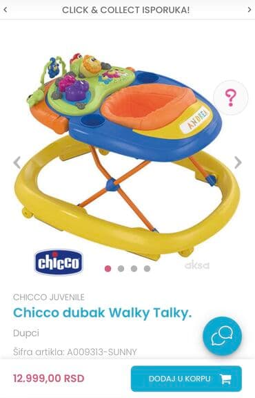 Children's Items: Chicco dubak Walky Talky malo koriscen — 3