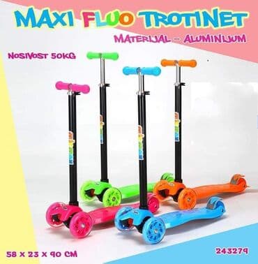 majice sa elastinom: Scooter Maxi kick sa 4 točka CENA: 3899 dinara Možete da birate — 1