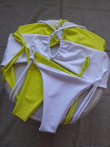 air max force: Ženski bikini set – bandeau top sa ukrasnim perlama i gaćicama sa — 1