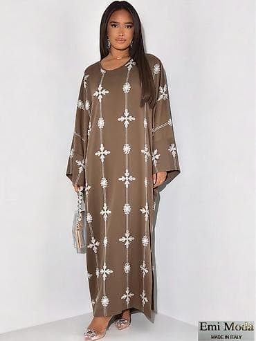 Sakoi: 💫Kaftan maxi haljina – Made in Italy - Kroj: širok, lepršav kaftan — 8