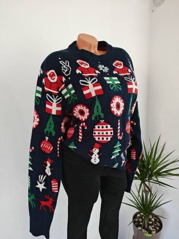 torbe mona: Novogodišnji džemper Veličina L Za sve informacije i porudžbine DM 🛍 — 4
