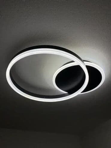 led lampe na punjenje: Plafonjera, bоја - Crna, Novo — 8