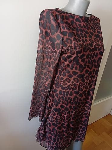 leopard suknja: Ženska haljina sa animal printom (leopard motiv) - Kroj: A-linija — 4