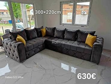 ceragem krevet cena: Ugaona garnitura 300×220 cm - Prostrana L‑forma sa dubokim sedištima — 1