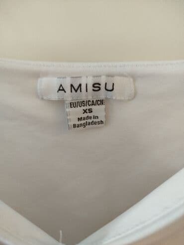 crop top c a: New Yorker, XS (EU 34), Lycra, Single-colored, color - White — 2