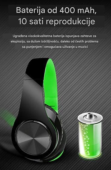 IPod & MP3 Players: Nove kvalitetne bežične slušalice (bluetooth). Imaju ugradjen — 6