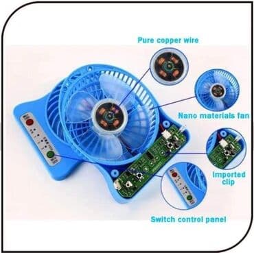 usb ventilator beli: Cena 4000 dinara Mini punivi stoni USB ventilator sa 3 brzine Ovo je — 2