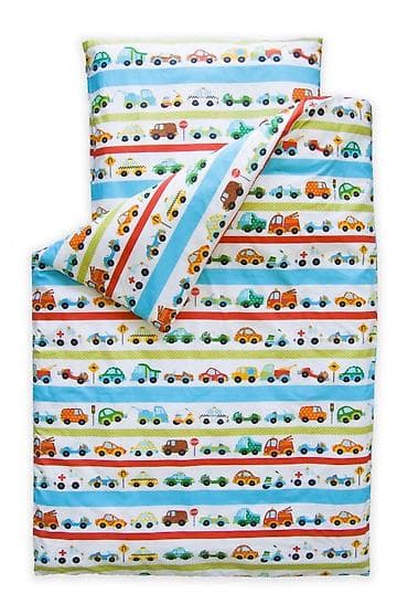 Posteljina 140x100 cm Cars And Stripes Opis: - Dečji set posteljine