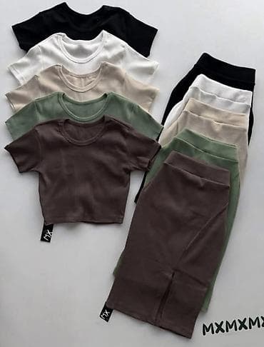 Ženska odeća: 04. Komplet AKCIJA‼️ Rebrasti pamuk 1 kom 1.790 dinara 2 kom 2.600 — 3