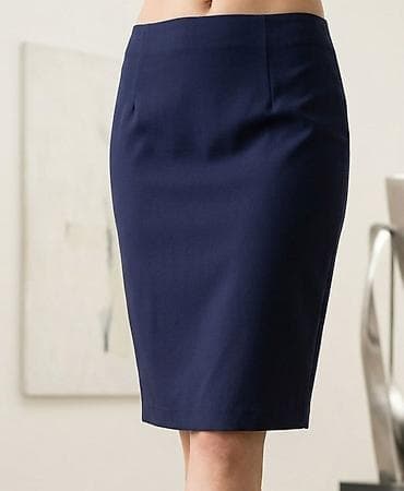 Elegantna pencil suknja – tamnoplava - Klasican kroj olovka (pencil)