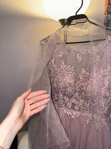 crop top h m: Elegantna haljina u puder‑roze boji - Kroj: kratka A‑linija, raskošan — 9