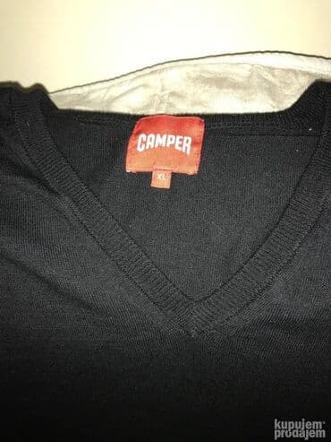 Sweaters: Original CAMPER dzemper L NOV 100% cotton Crna boja Ramena 5Ocm — 1