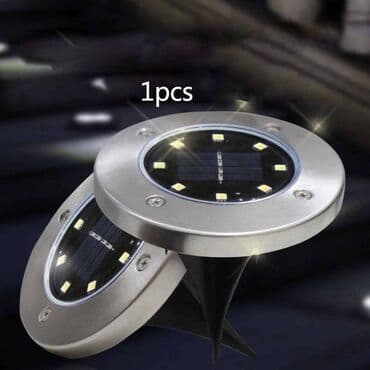 aluminijumski kazan za mast: Solarne Disk Lampe NOVE LED za Bastu, Terasu, Saksiju 4 Komada za 1290 — 2