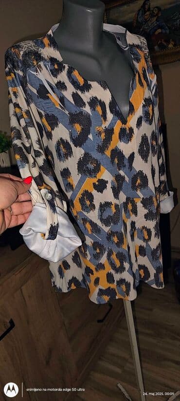 crvene tunike: 5XL (EU 50), Polyester, Animal, color - Multicolored — 2