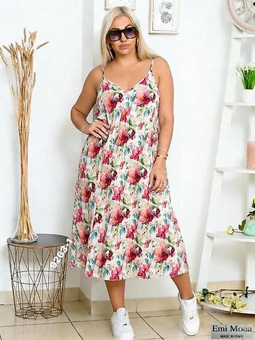 numoco haljine: Letnja haljina na bretele – midi dužina, cvetni print
2000 din
Do xxl — 6