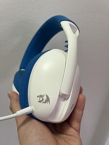 cellularline slusalice: Redragon gaming slušalice sa mikrofonom – bele školjke, plave — 1